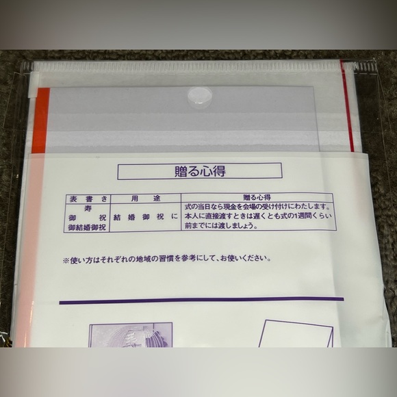 Traditional Japanese Gift Envelope for Money - Wedding / Anniversary / Birthday - Picture 5 of 6